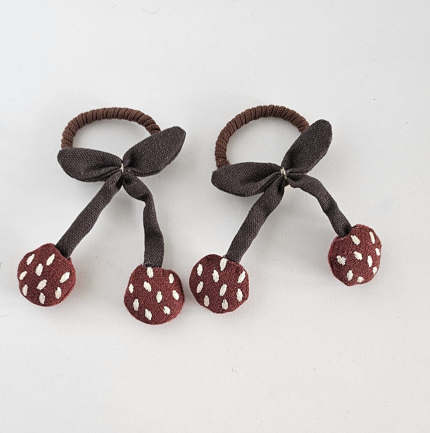 Cherry Ponytail Elastics