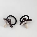 Mushroom Ponytail Elastics