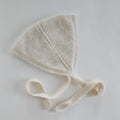 Hand Knitted Scat - soft butter cream angora