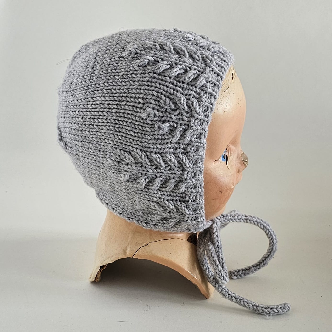 Hand Knitted Bonnet - Frida