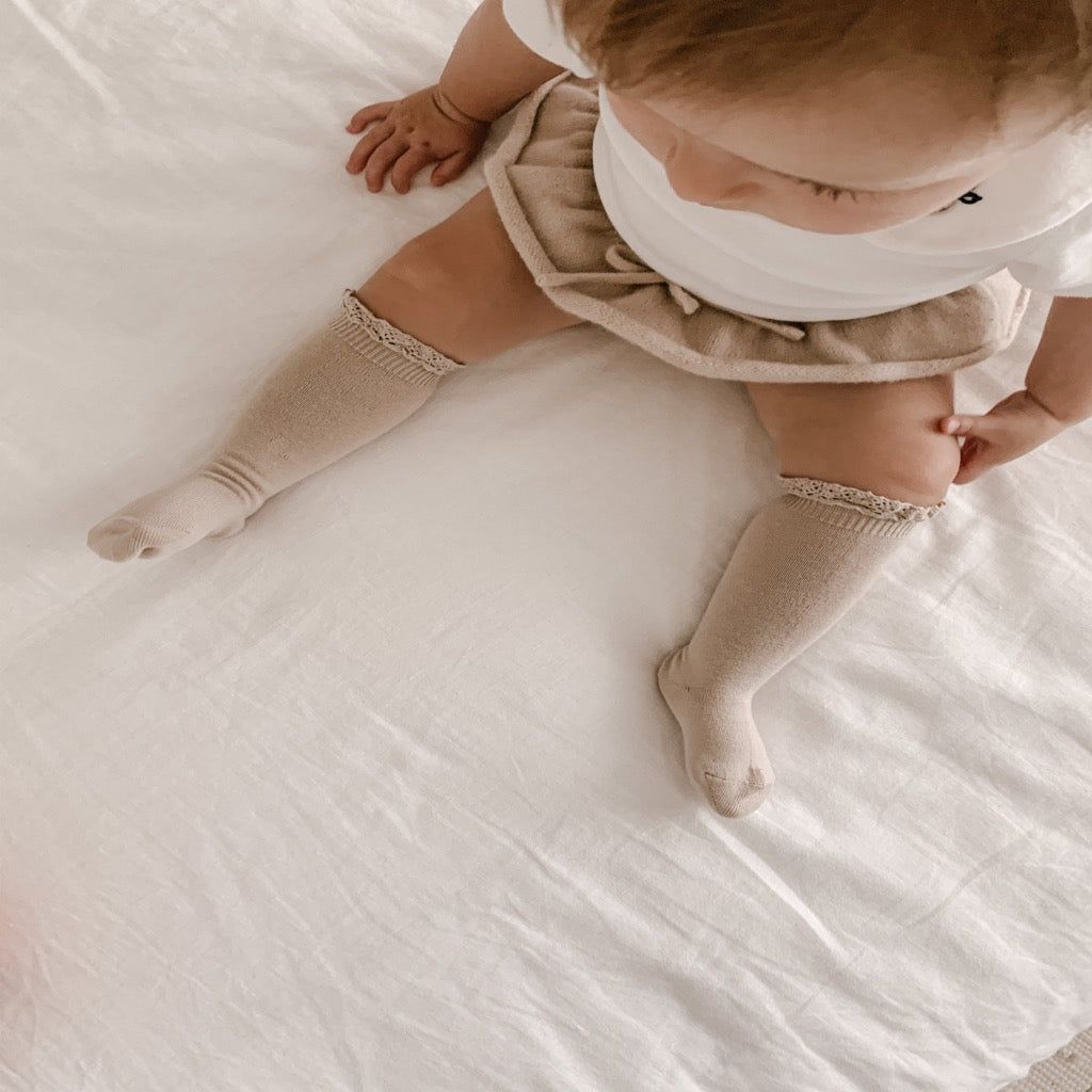 Condor Knee high with lace edging