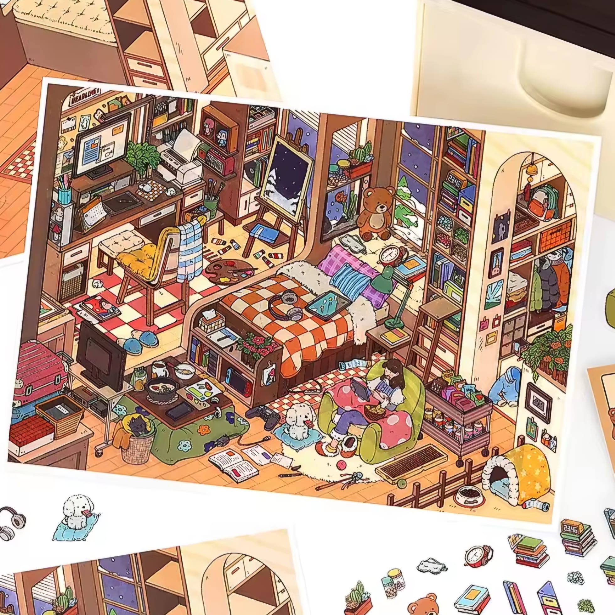 3D Sticker Rooms - Individual Sets