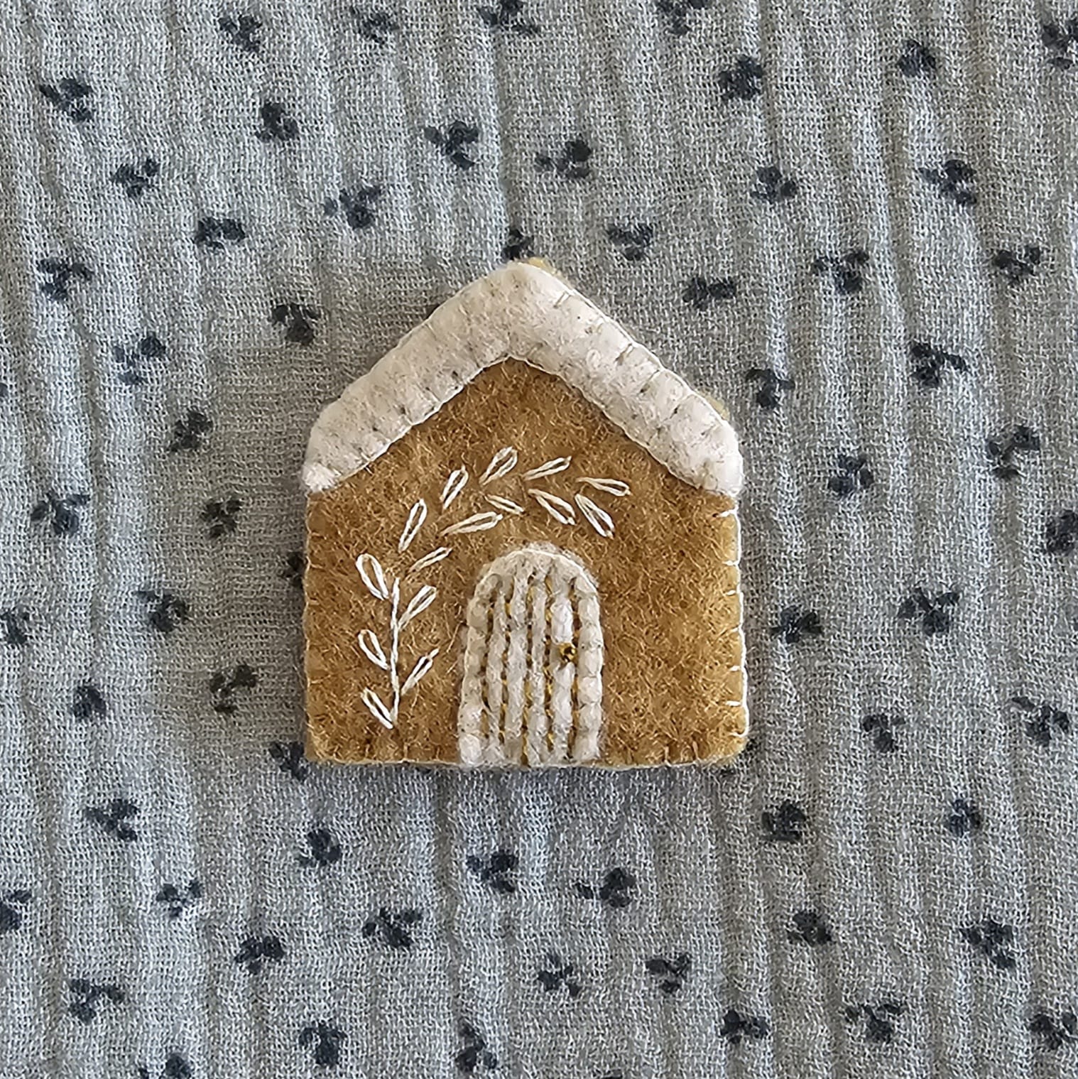 Gingerbread House Brooch