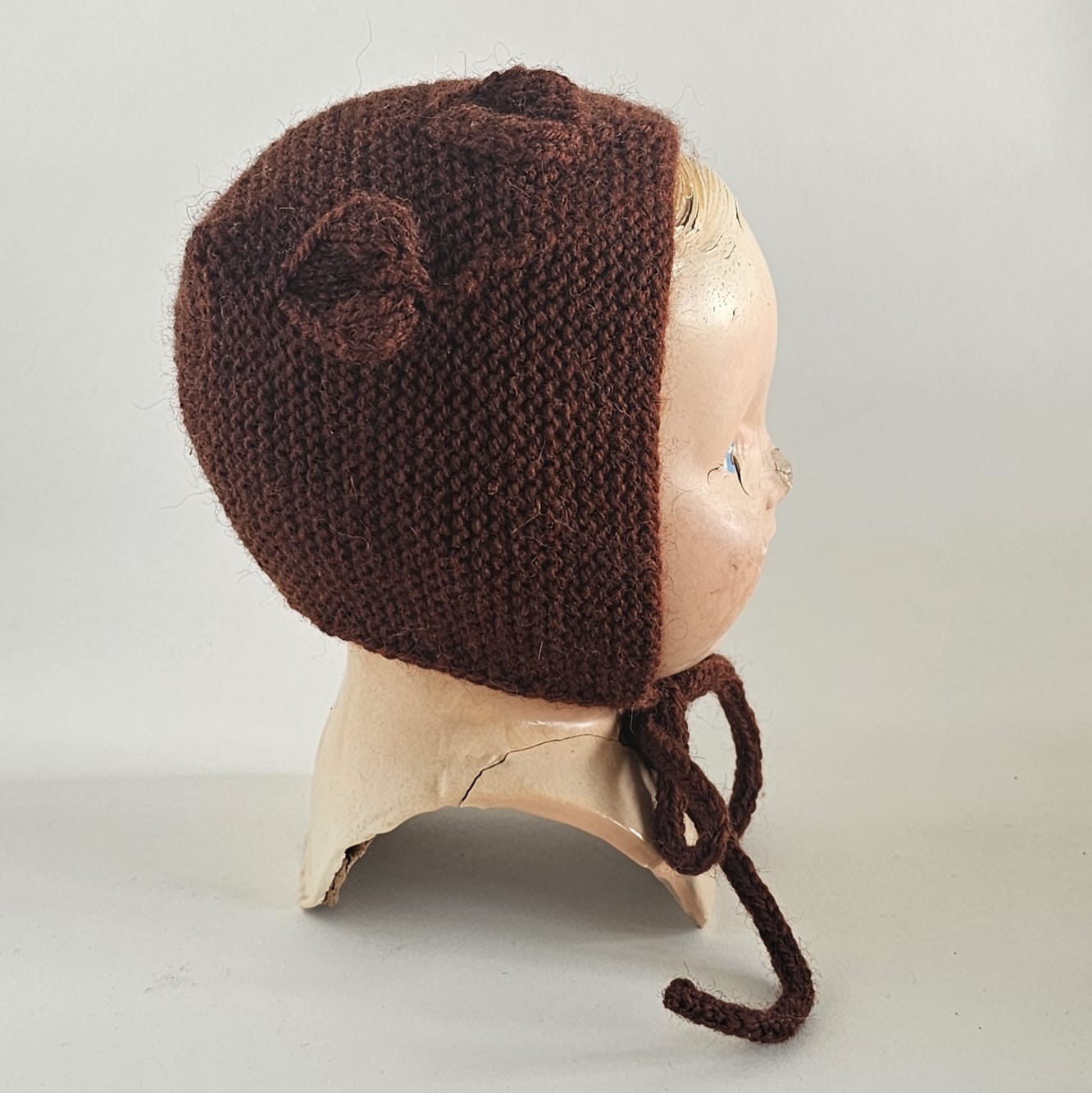 Hand Knitted Bonnet - Autumn