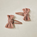 Short Velvet Bow Set