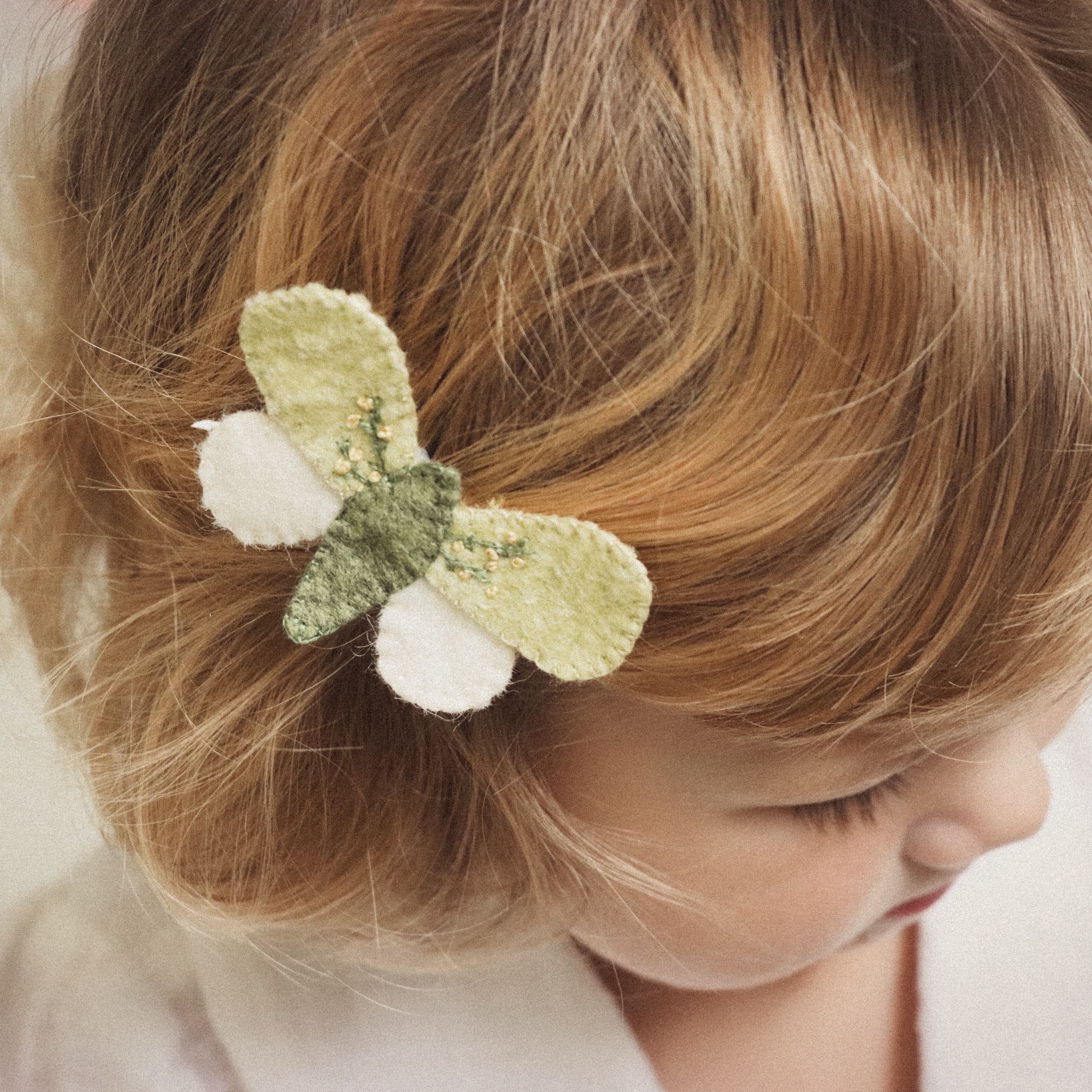 Handcrafted Clip - Moth #2