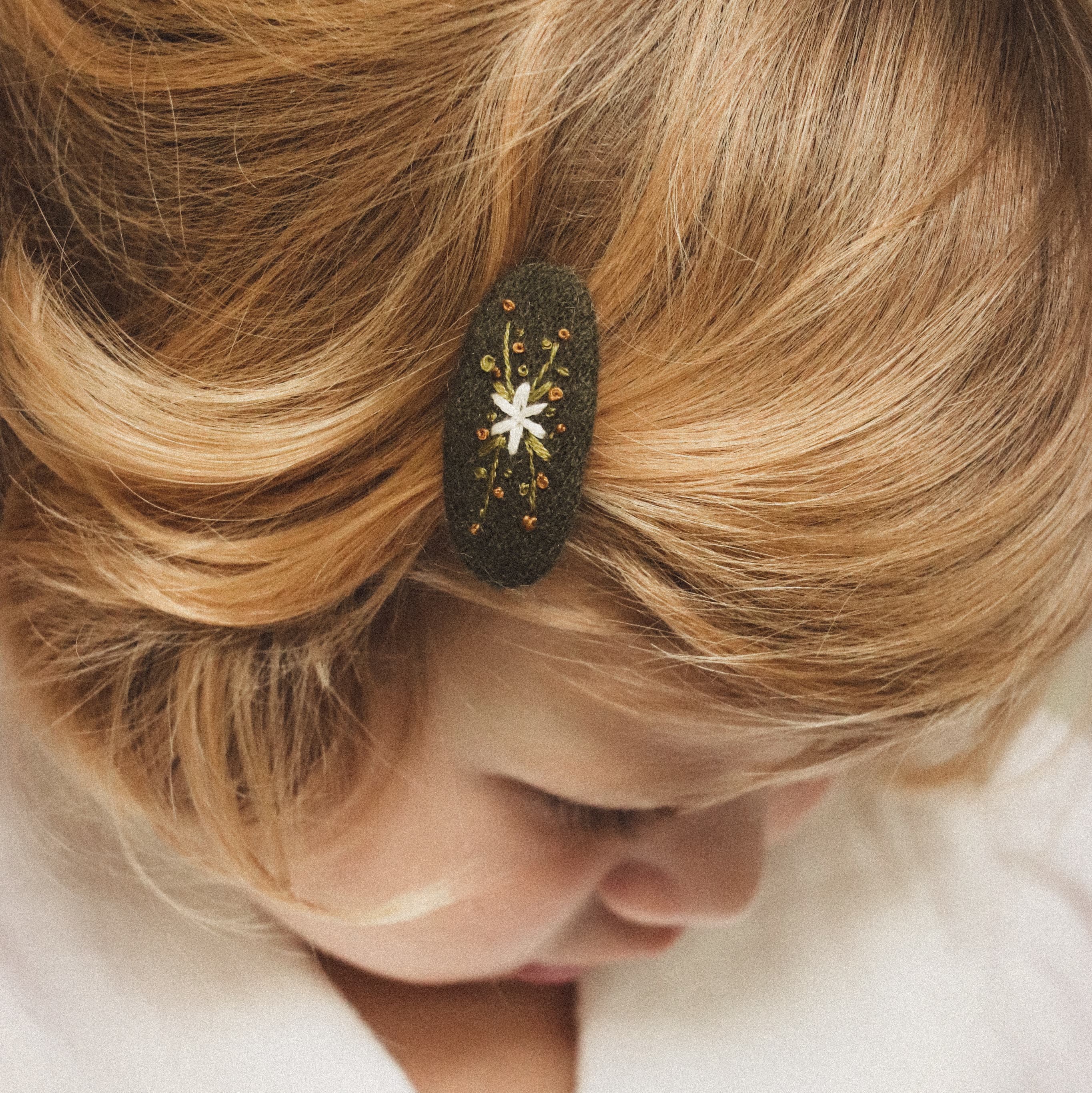 Hand Embroidered Tiny Clip