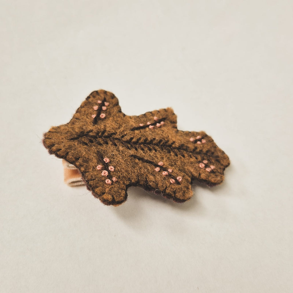 Handmade Clip - Autumn Oak Leaf