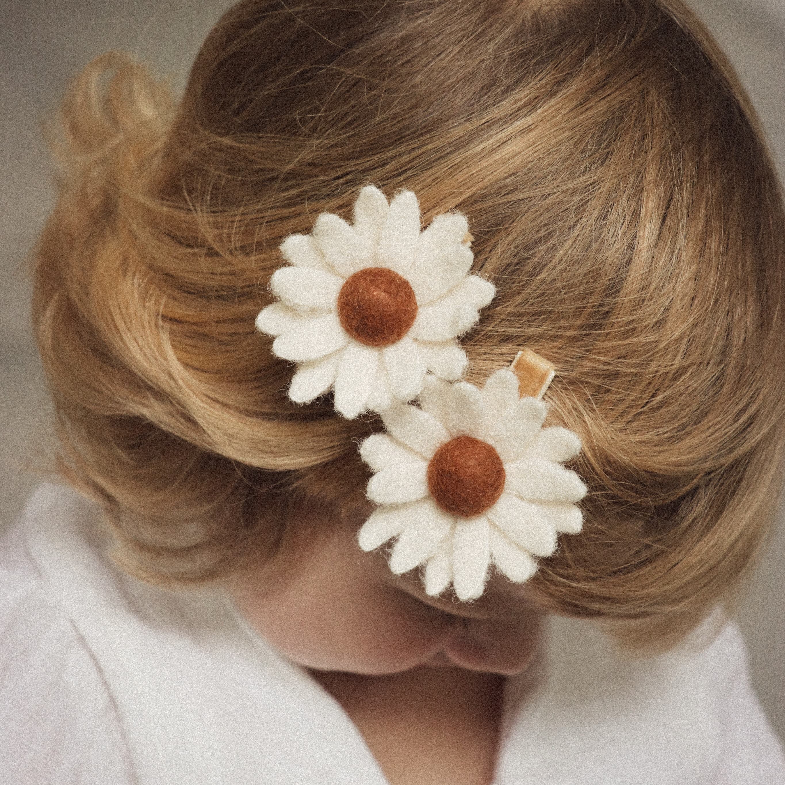 Handcrafted Clip Set - Autumn Daisy