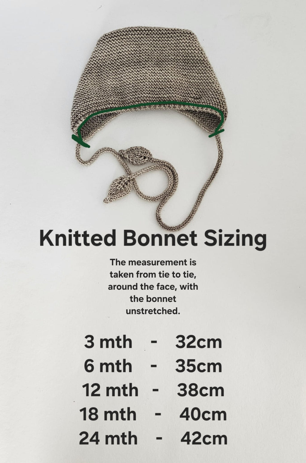 Hand Knitted Hat - Bear