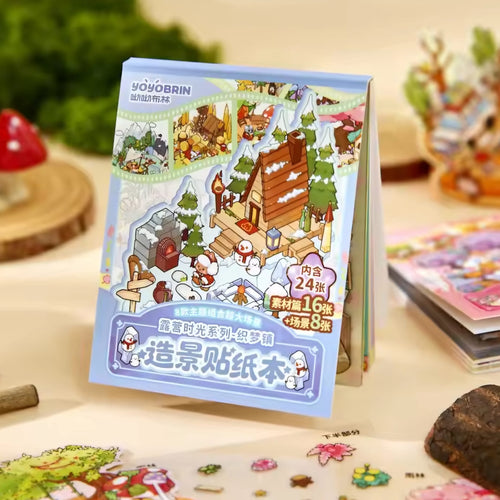 3D Sticker Rooms - Tiny Book