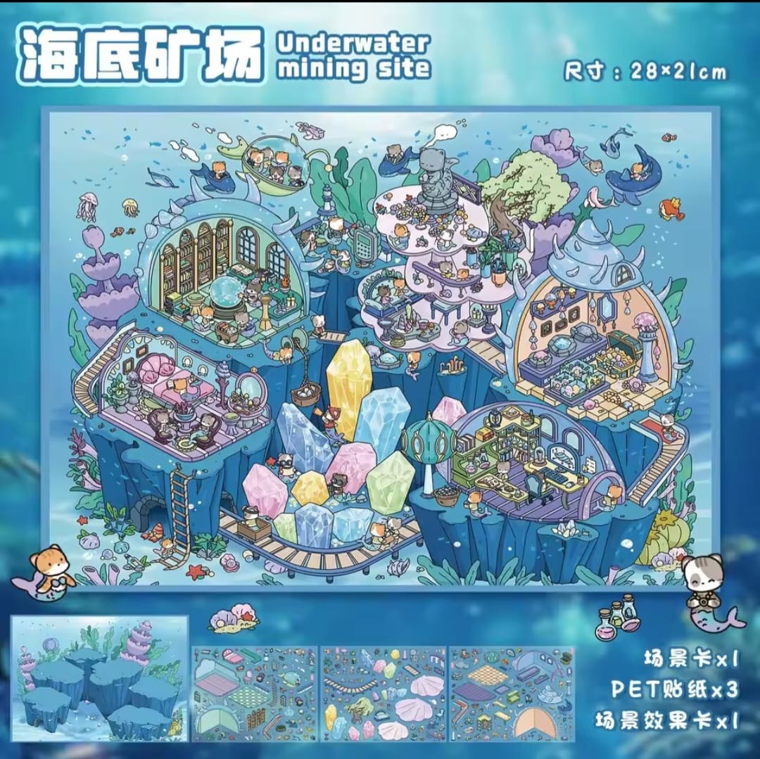 3D Sticker Rooms - Individual Sets