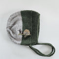 Hand Knitted Bonnets with Embroidery