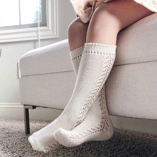 Condor Side Lace Knee-high Socks