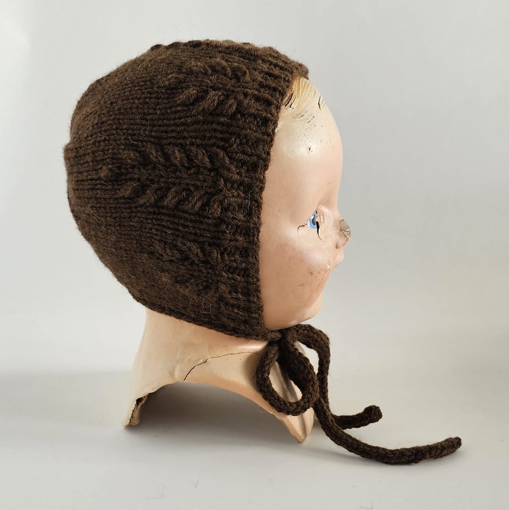 Hand Knitted Bonnet - Frida